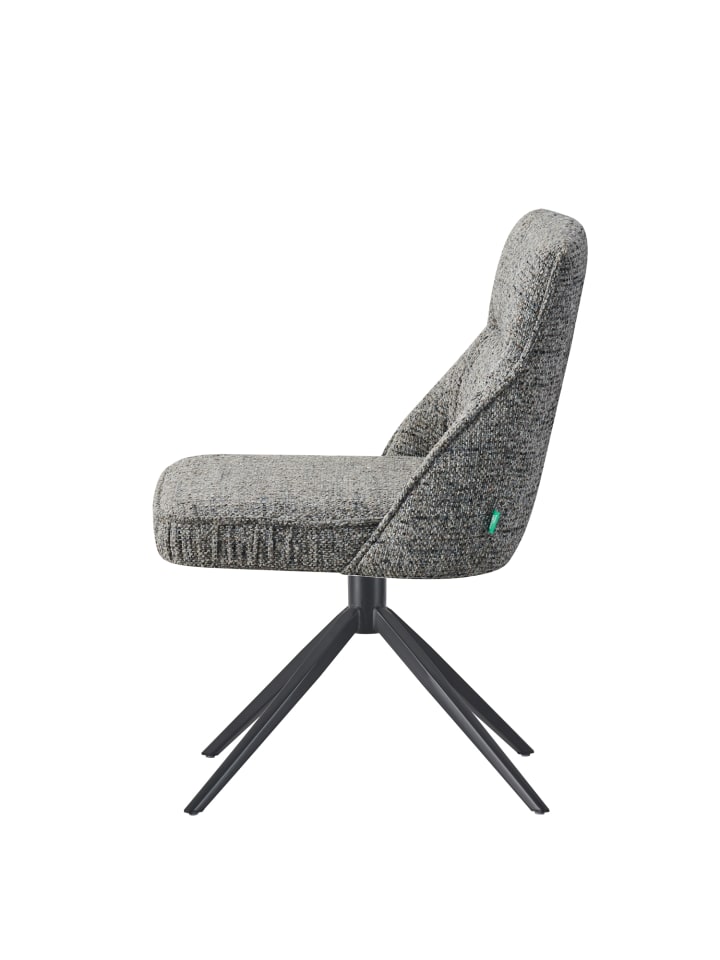 DUBI Möbel 2er-Set: Drehstuhl THOMAS-ZARA in Dunkelgrau - (B)49 x (H)84 x  (T)62 cm günstig kaufen onesize