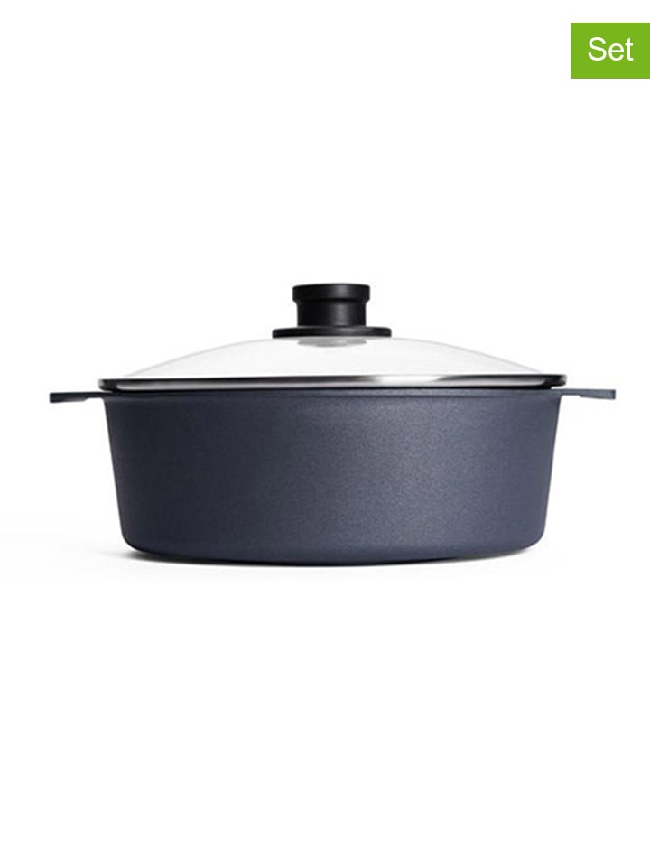 Woll 2tlg. Set: Bräter in Anthrazit - 3,7 l günstig kaufen onesize