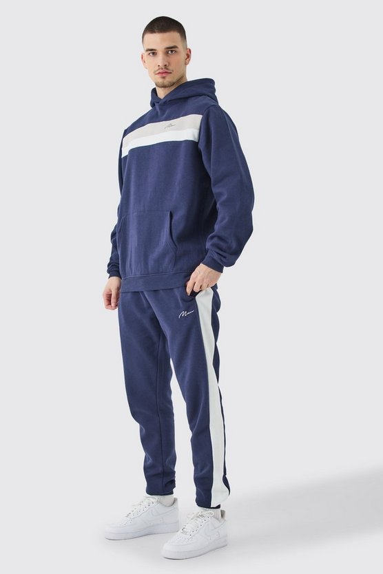 Tall Man Signature Colorblock Trainingsanzug mit Kapuze