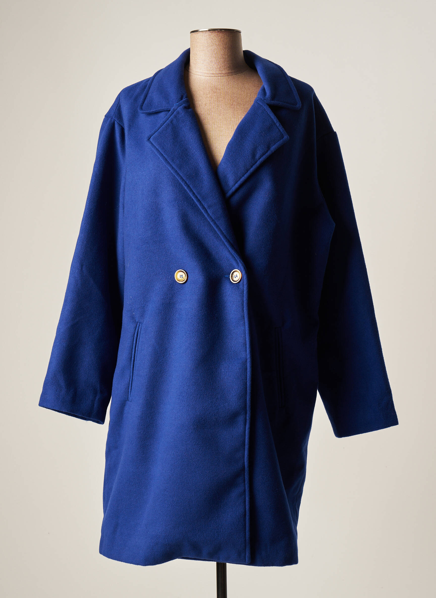 Agathe   Louise Manteaux Longs Femme couleur bleu