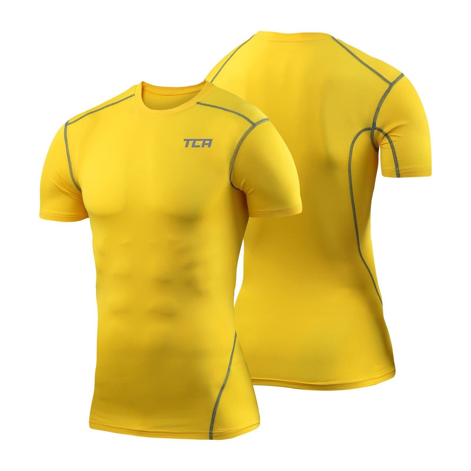 TCA Funktionsunterhemd TCA Herren Pro Performance Shirt, Gelb, XL