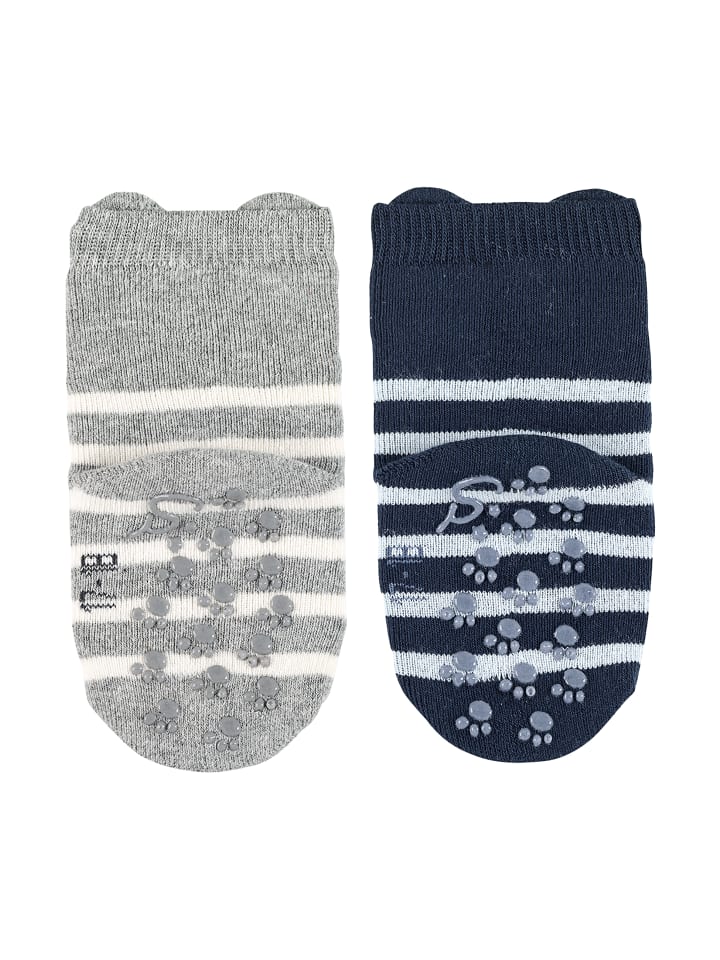 Sterntaler ABS Krabbelsocken 2er-Pack Bär in marineblau günstig kaufen
