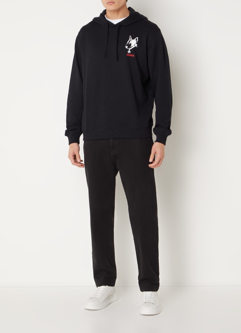 HUGO BOSS Dammico hoodie with logo and back print