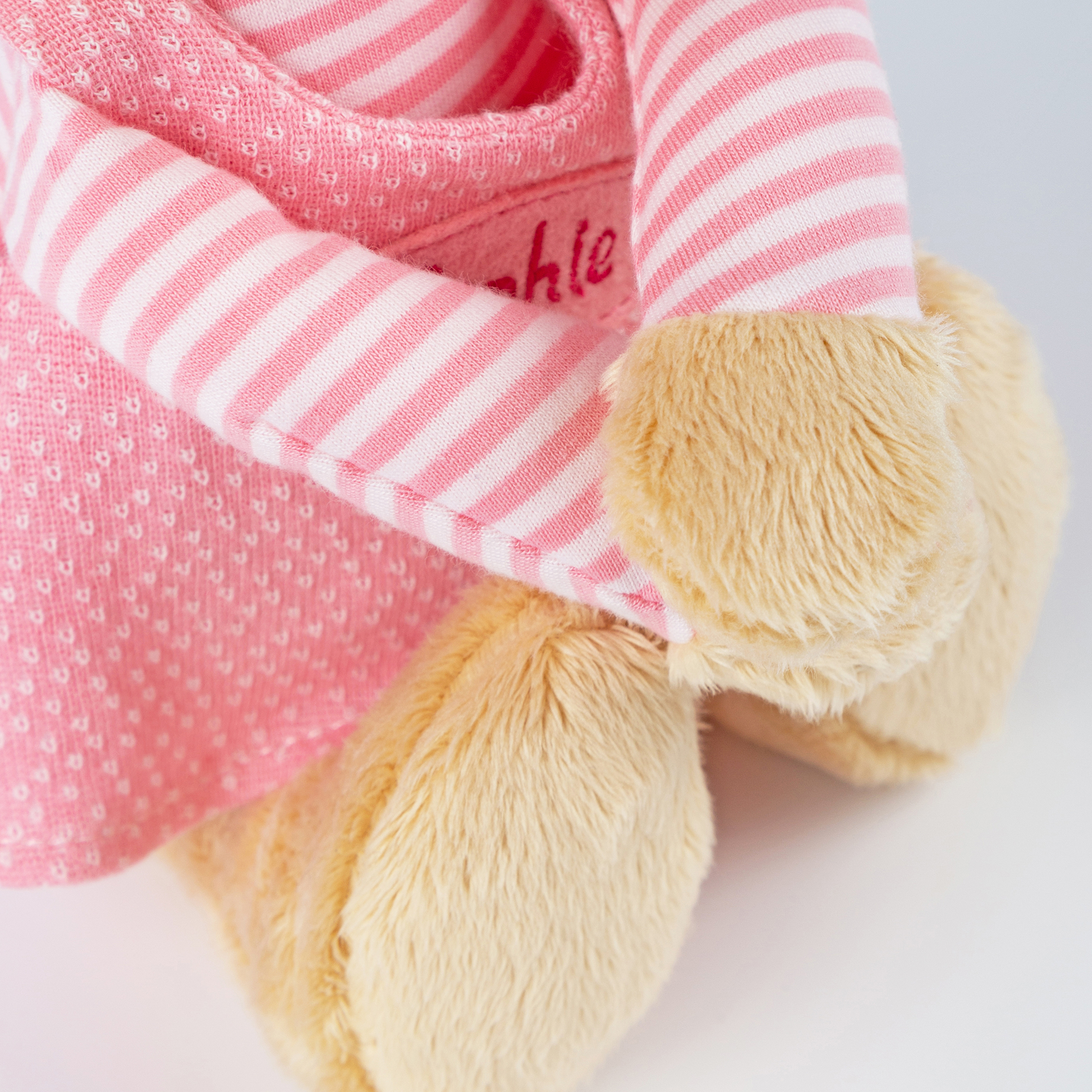 Namensspieluhr Hase rosa