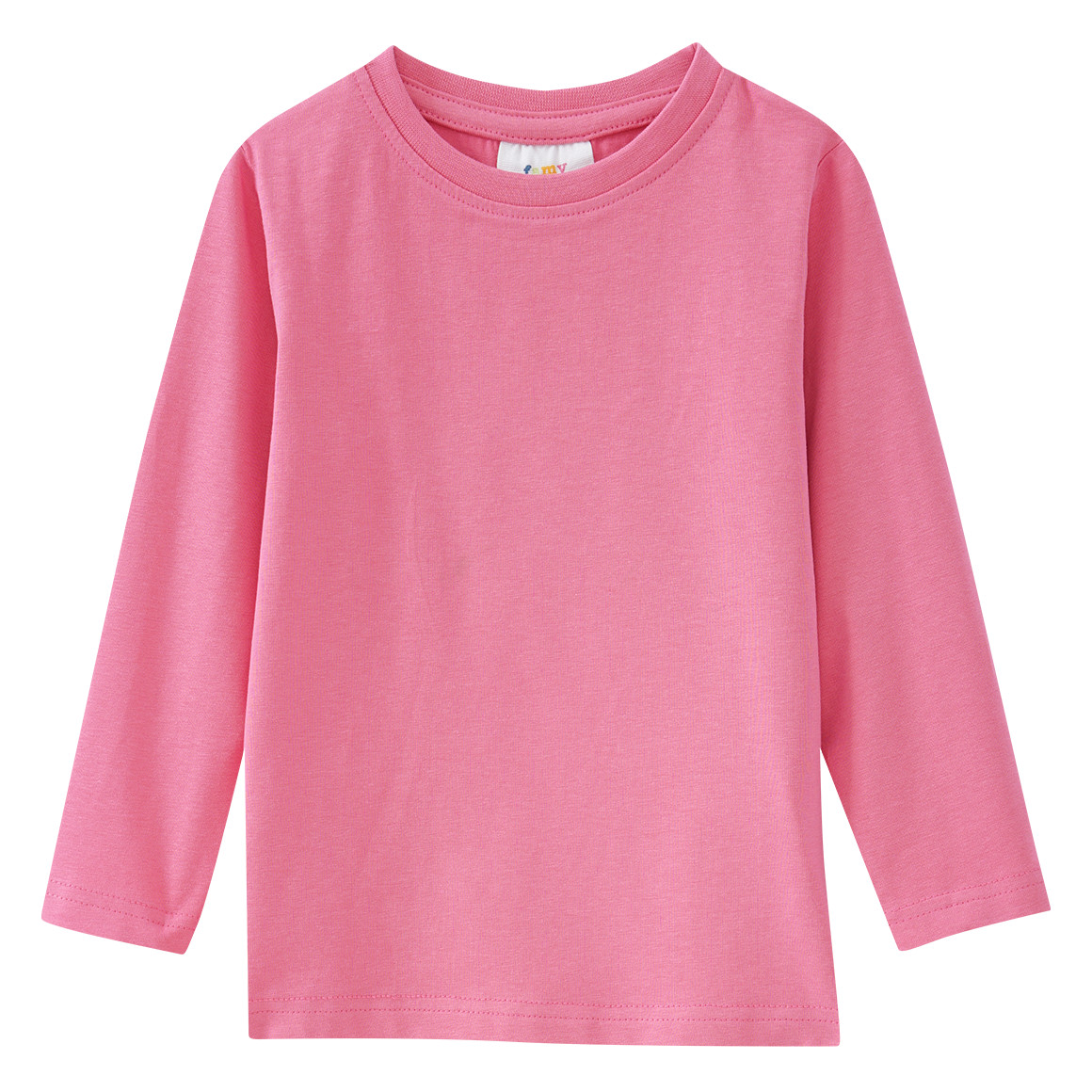 2 Mädchen Langarmshirts im Basic-Style