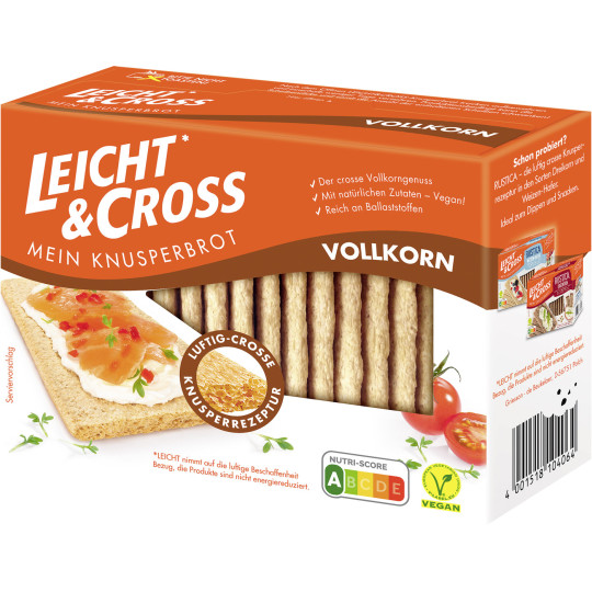Leicht & Cross Mein Knusperbrot Vollkorn 125G