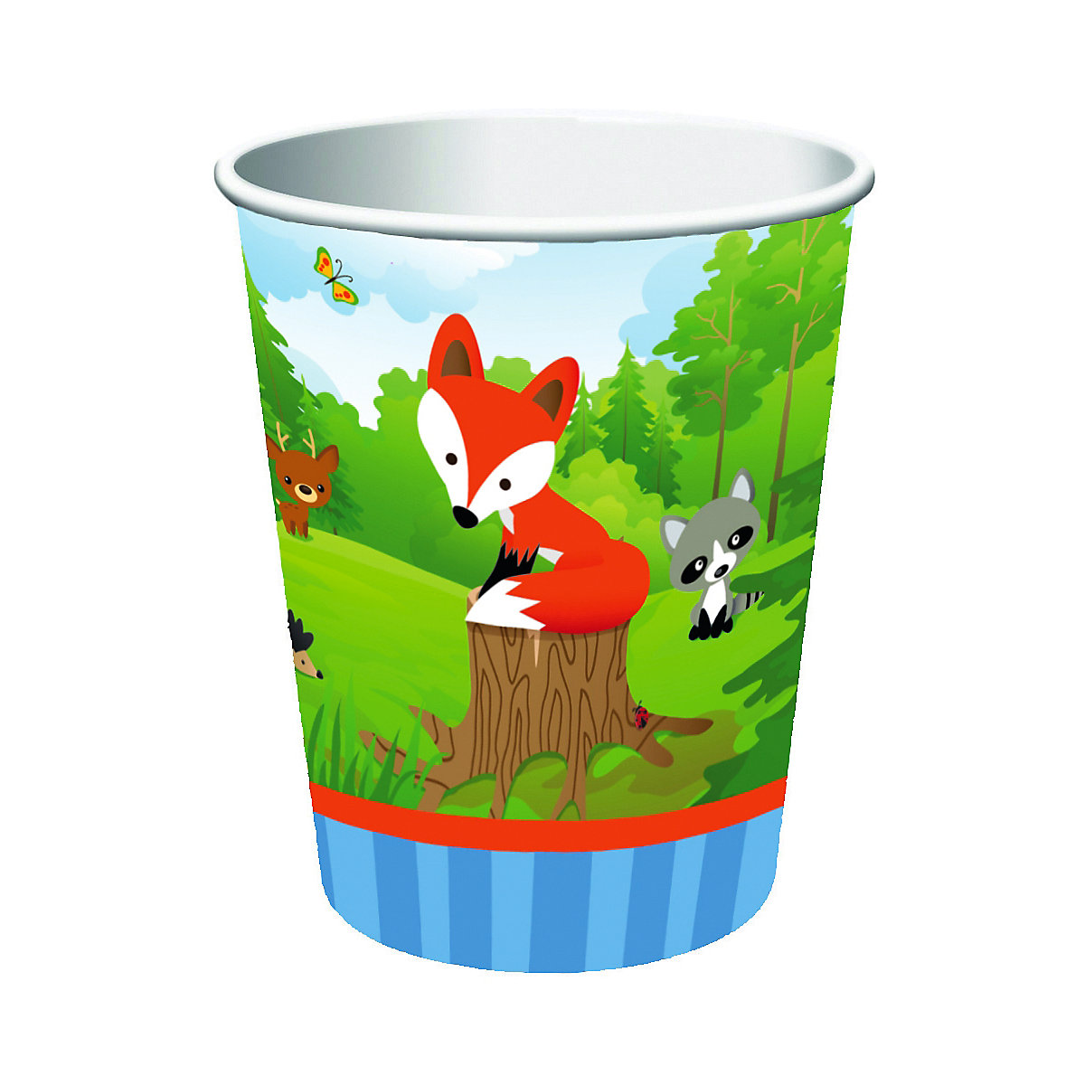 8 Papp-Becher Kleiner Fuchs, 256 ml