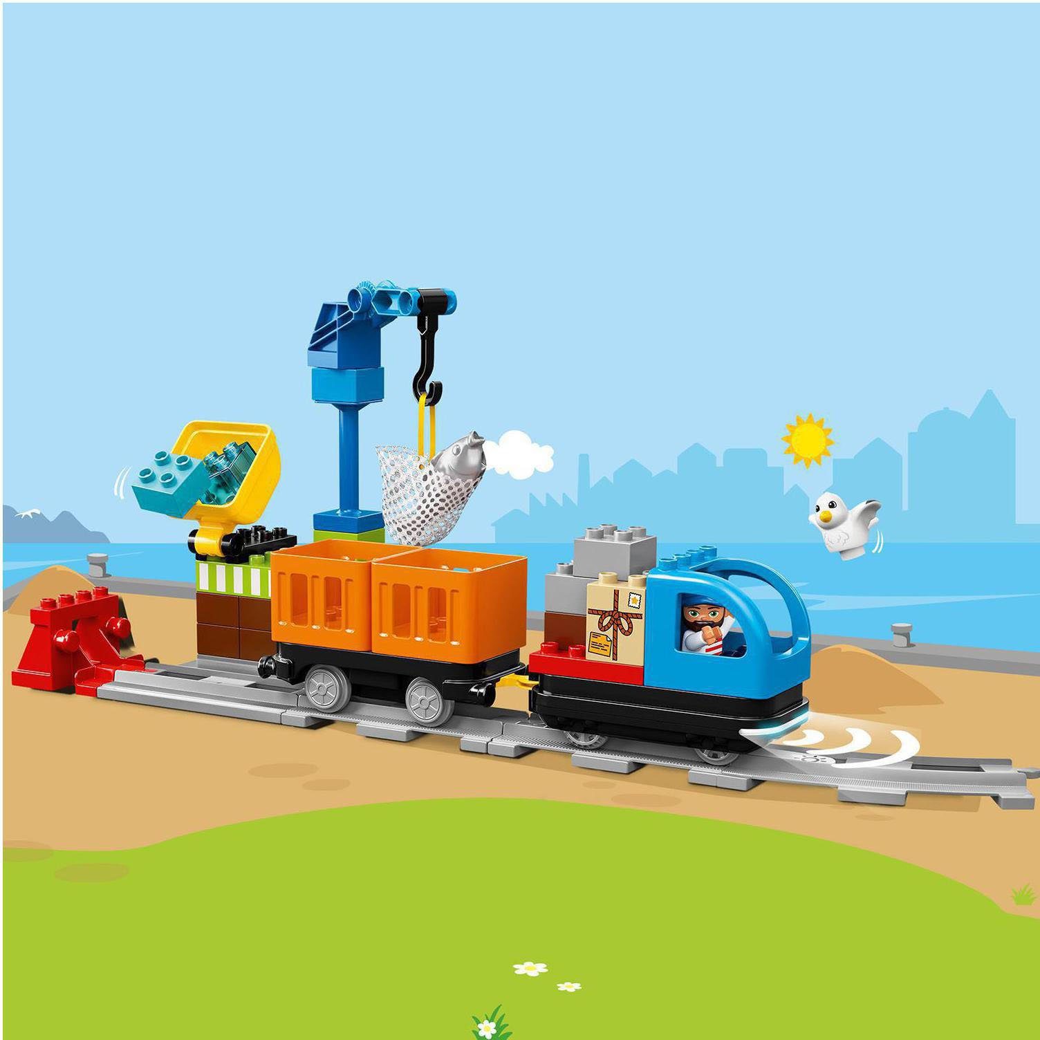LEGO® Konstruktionsspielsteine Güterzug (10875), LEGO® DUPLO® Town, (105 St)