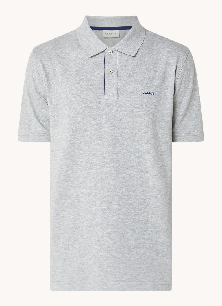 Polo Gant a vestibilità classica in piqué di cotone con logo ricamato