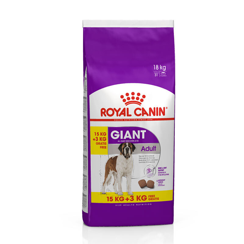 ROYAL CANIN Hundetrockenfutter ROYAL CANIN Giant Adult 15+3kg