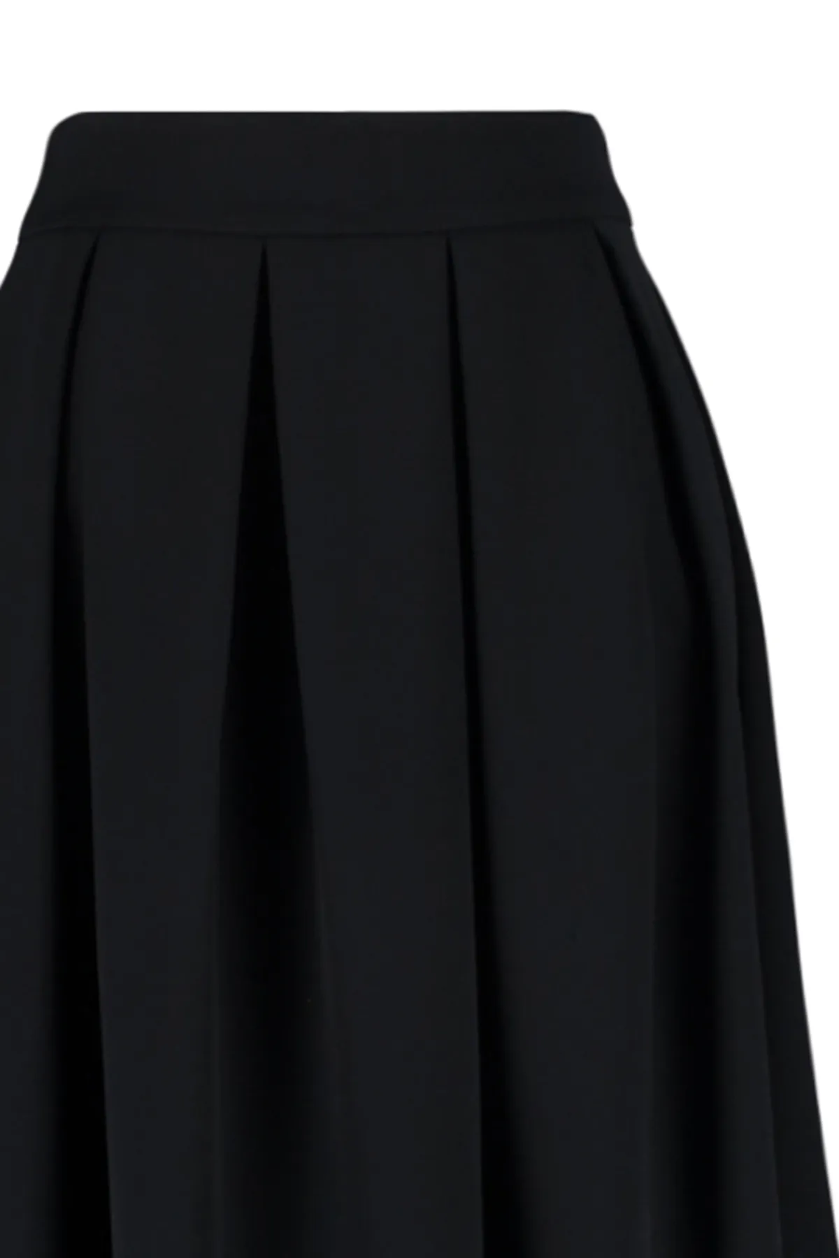 Trendyol Modest  Schwarzer plissierter Webrock TCTAW24EE00011