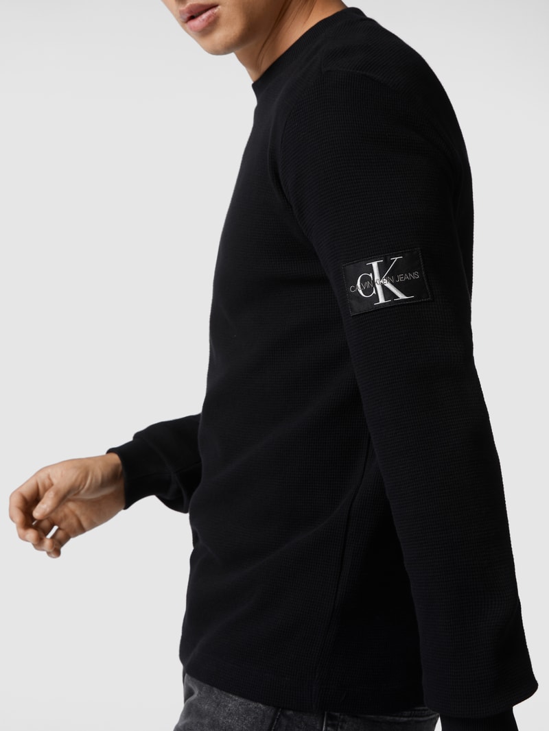 Pullover aus Baumwolle in black