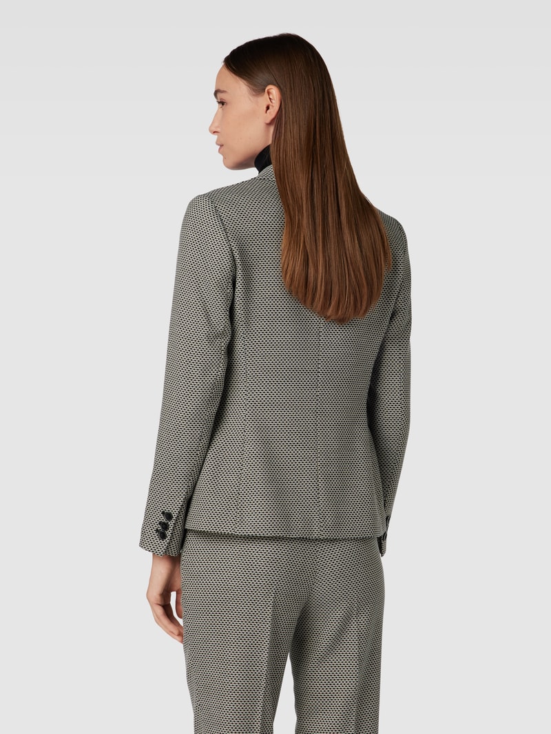 Blazer mit Knopfverschluss in schwarz
