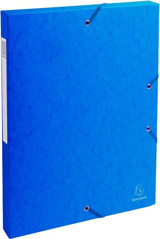 Exacompta Archivboxen 50302E DIN A4 Blau Beschichteter Manila Karton 25 x 33 cm 8 Stück
