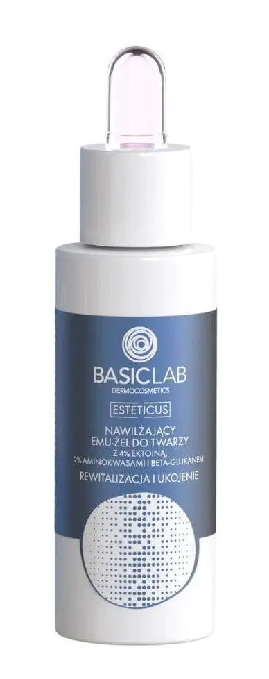 BasicLab Esteticus Hydraterende emoe-gel met ectoïne 4%, aminozuren en bèta-glucaan 30 ml