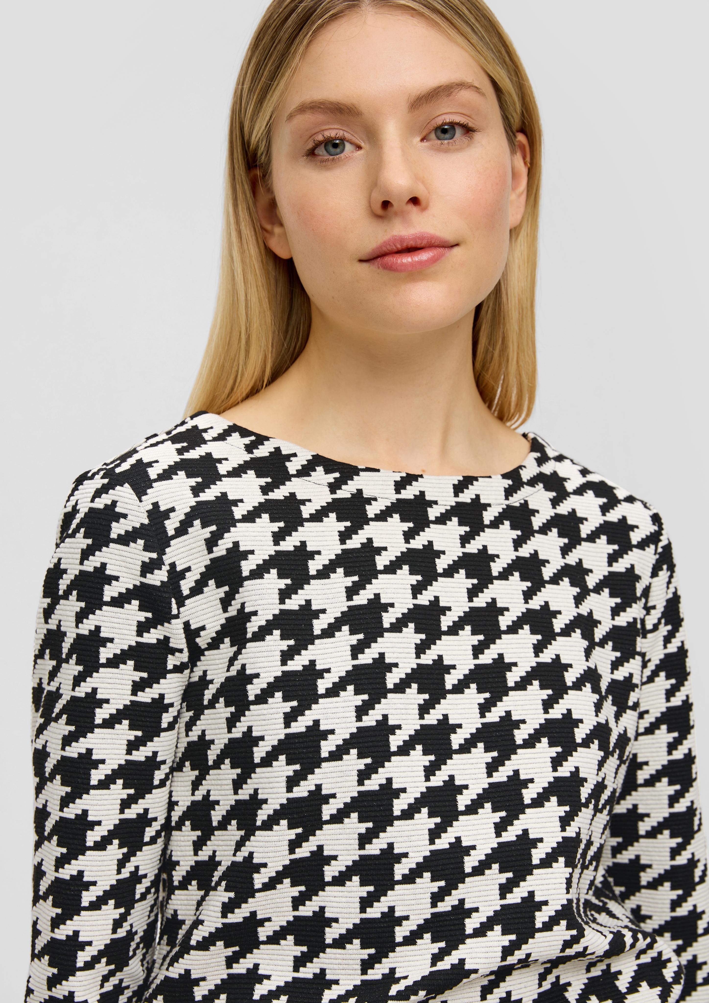 Sweatshirt mit Hahnentritt-Muster  2139299-99R3