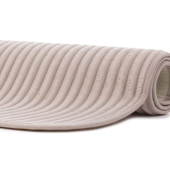 Badteppich Berlin in Cord Optik, 2er Set, 60 x 100 cm, taupe