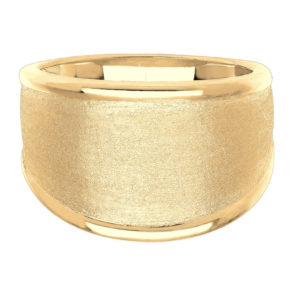 Elli Elli Bague Femmes Basique Mat Déclaration Tendance en Argent Sterling 925 Bague