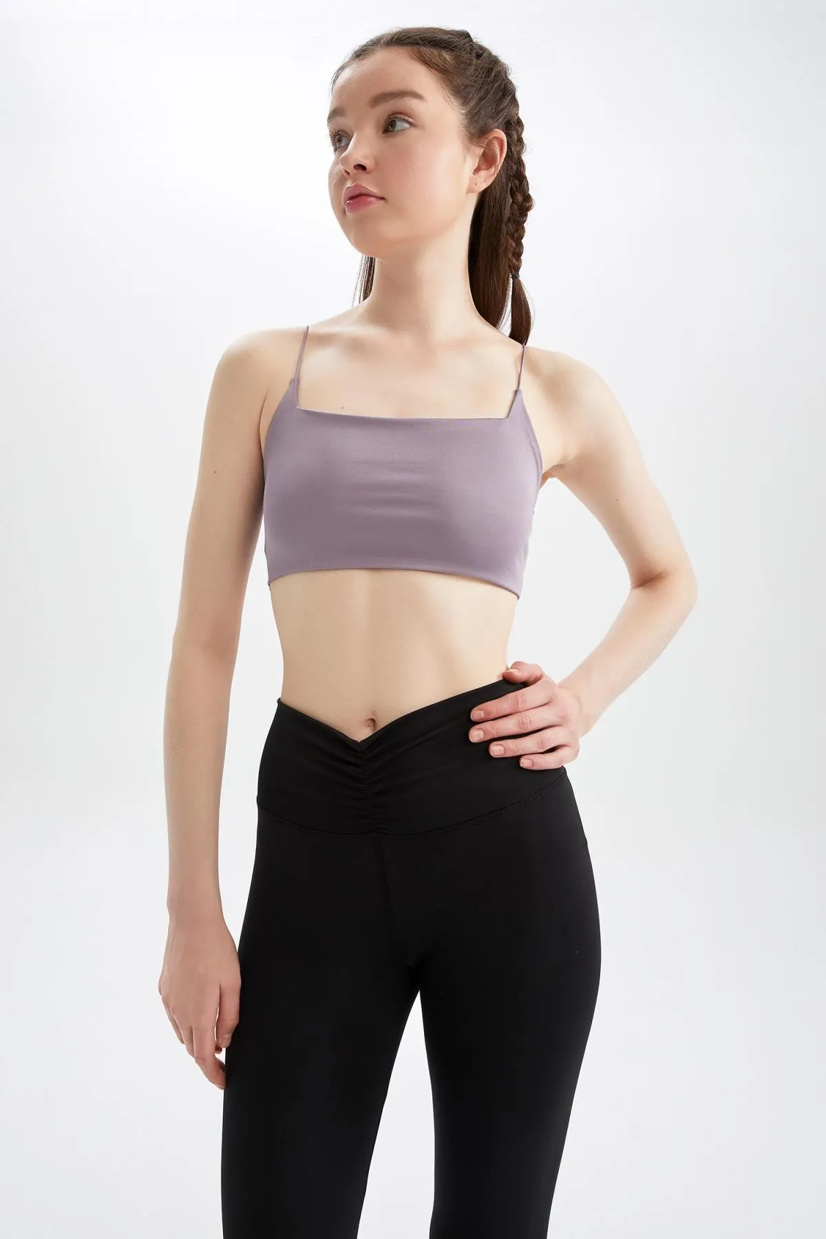 DeFacto  Crop Top mit Rundhalsausschnitt und Seilträgern - X8045az22sm