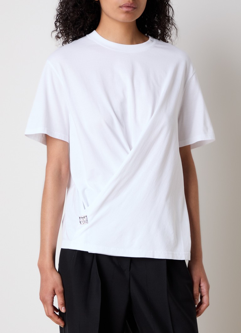 T-shirt Givenchy con bottone decorativo