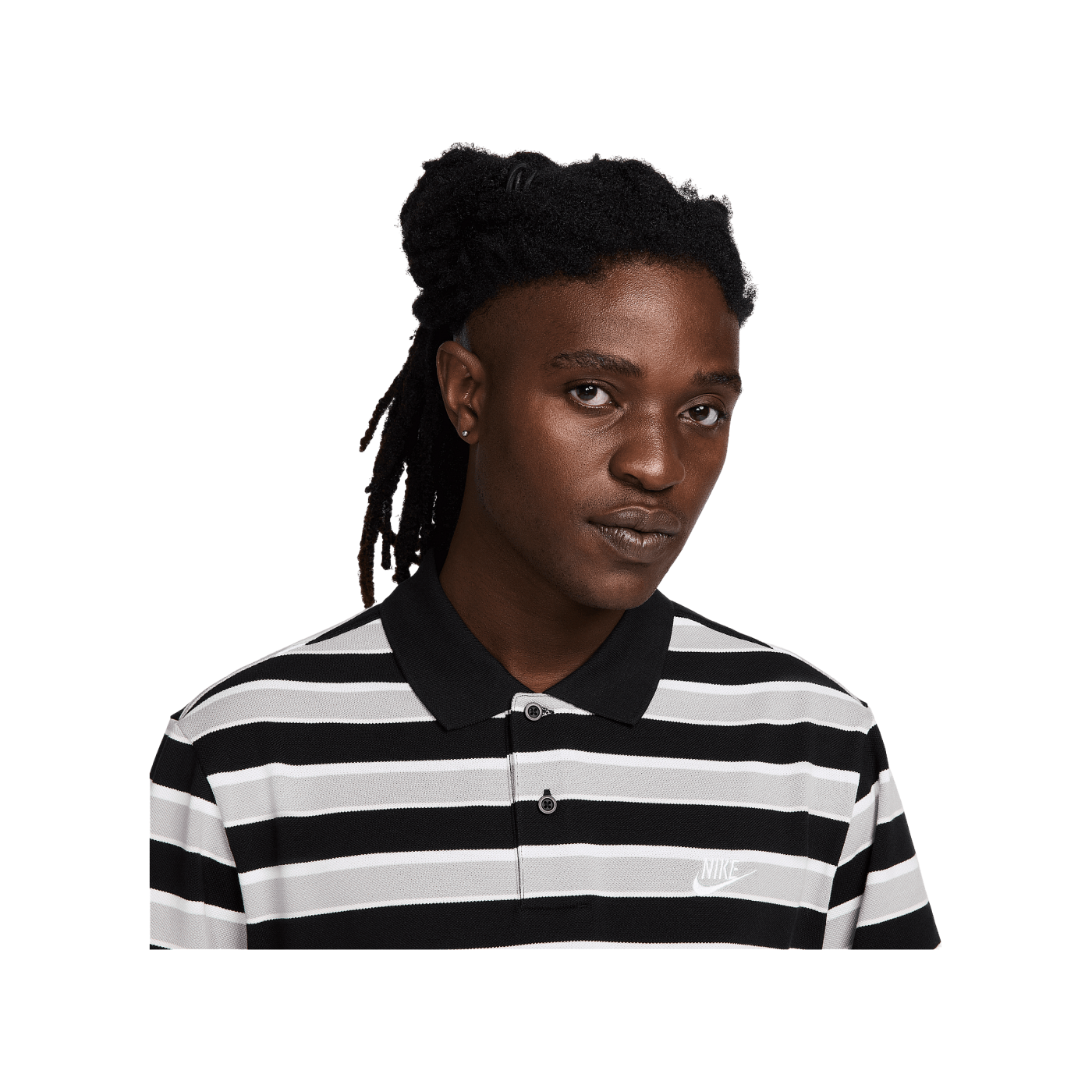 Nike Club Stripe Polo Schwarz F010