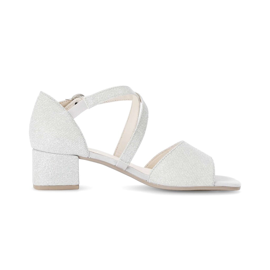 Gabor fashion Riemchensandale silber