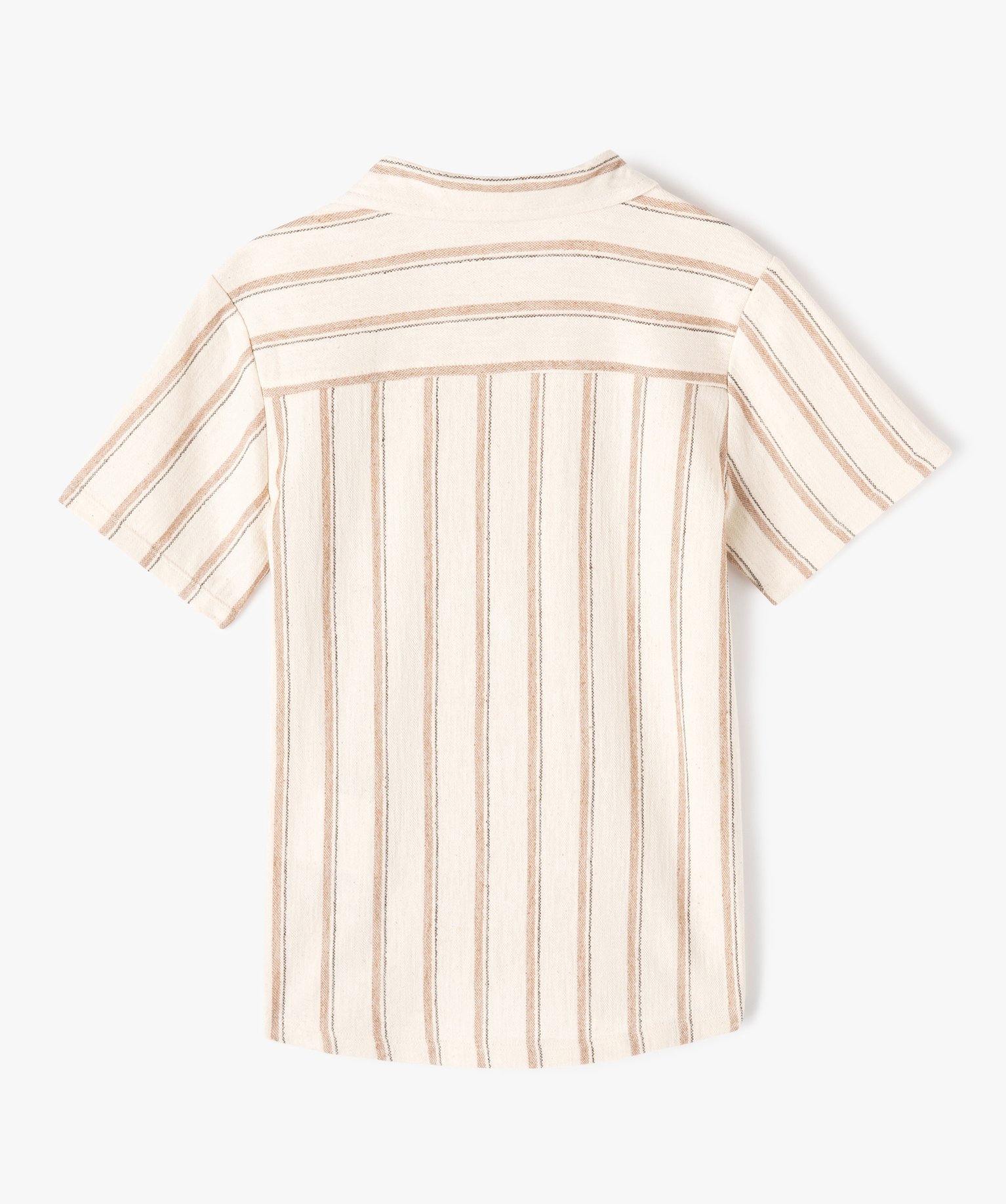 Chemise manches courtes rayée Garçon raye | GEMO