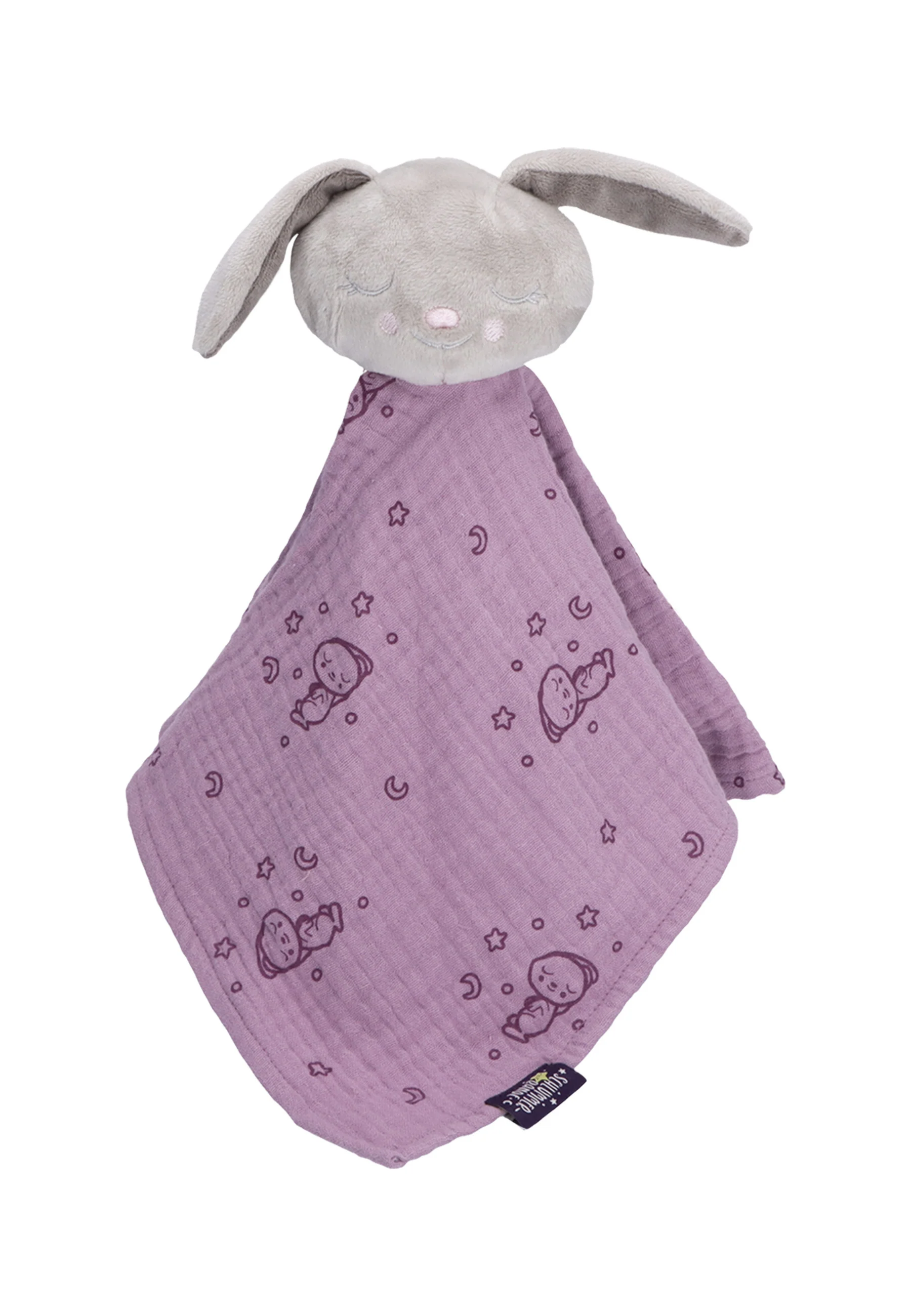 Kuscheltuch Schlummerhase in Lila