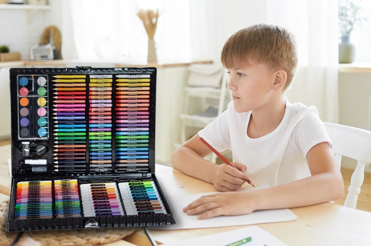Redfink Malpalette Malset für Kinder Malkoffer 168 Teile