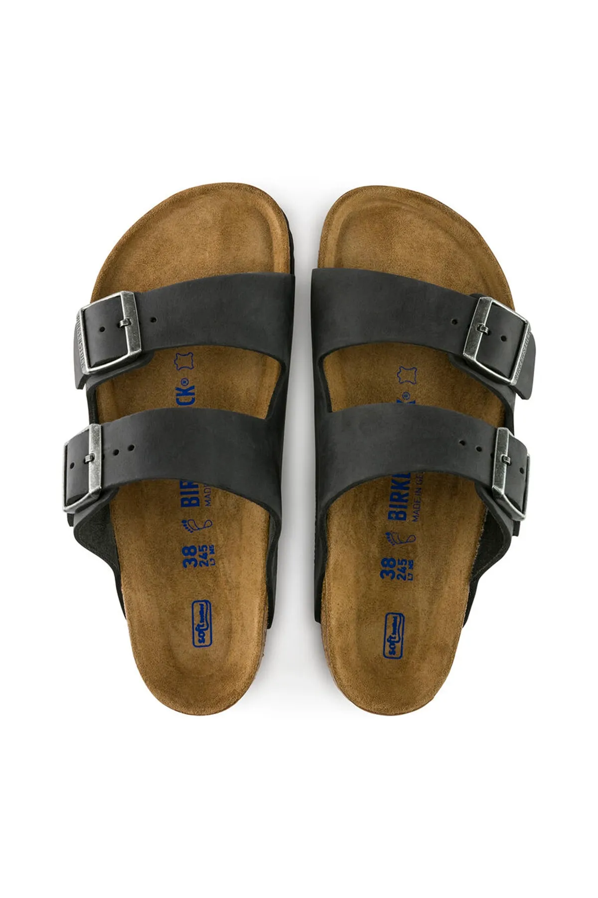 Birkenstock  Arizona – Schwarze Hausschuhe