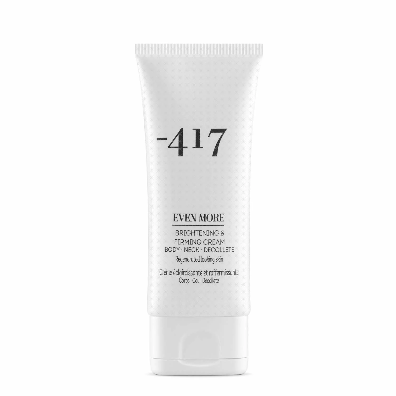 „Even More Brightening & Firming Cream“ kūno, kaklo ir dekoltė srities kremas – priemonė nuo spuogų kaklo ir dekoltė srityje, senėjimą stabdantis kūno kremas