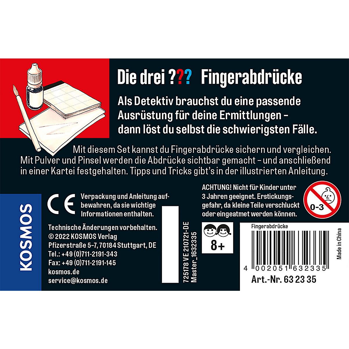 Die drei : Fingerabdrücke (Experimentierkasten)