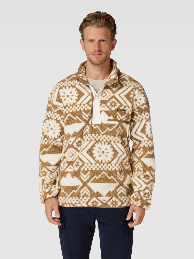 Jacke mit Teddyfell Modell 'HELVETIA' in beige