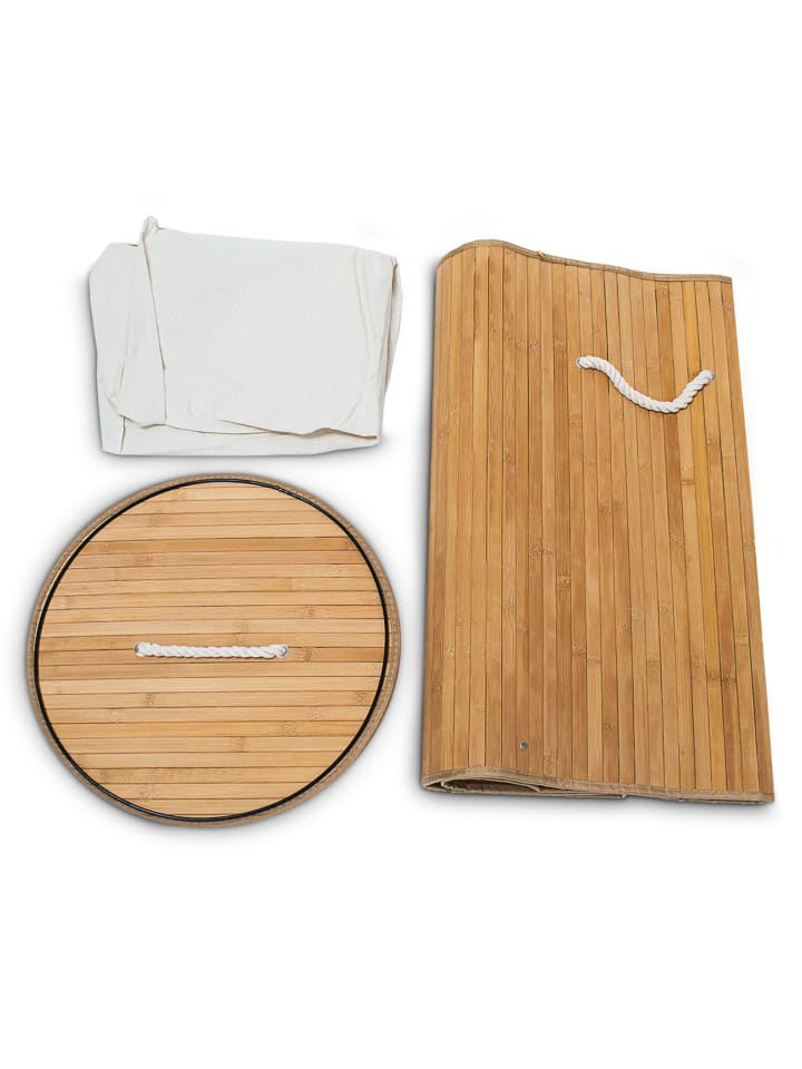 relaxdays Wäschekorb Natur - (H)65 x Ø41 cm günstig kaufen onesize