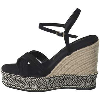 Tamaris Keilsandale in schwarz