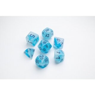 Gamegenic - Glow Series - Icy Crumbs - RPG Dice Set (7)