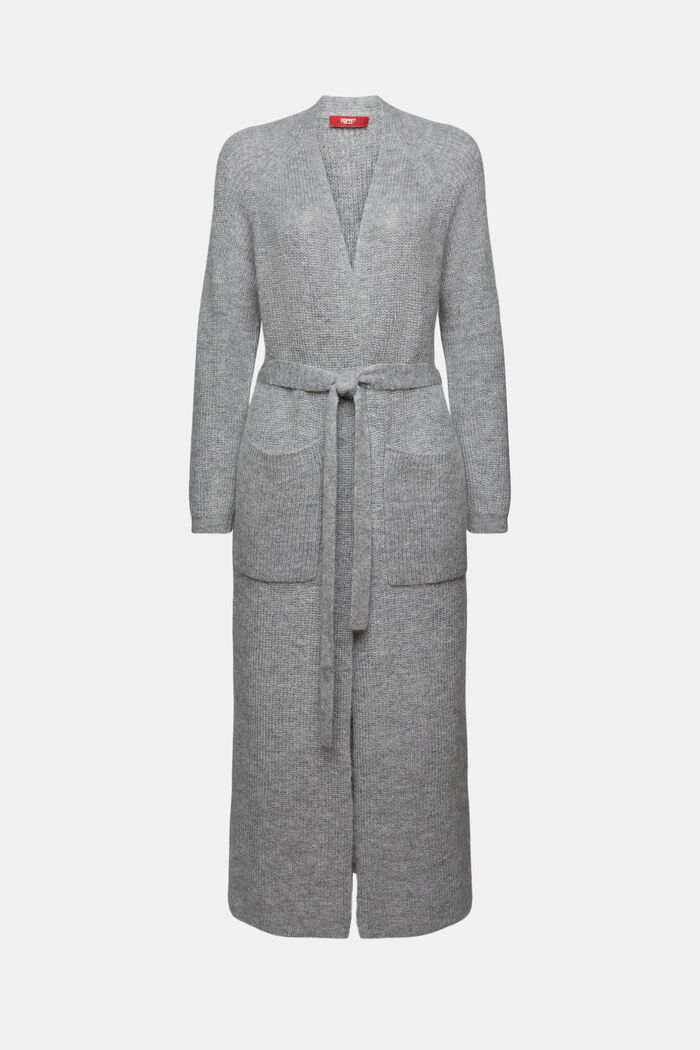 Wickel-Cardigan mit Bouclé-Struktur