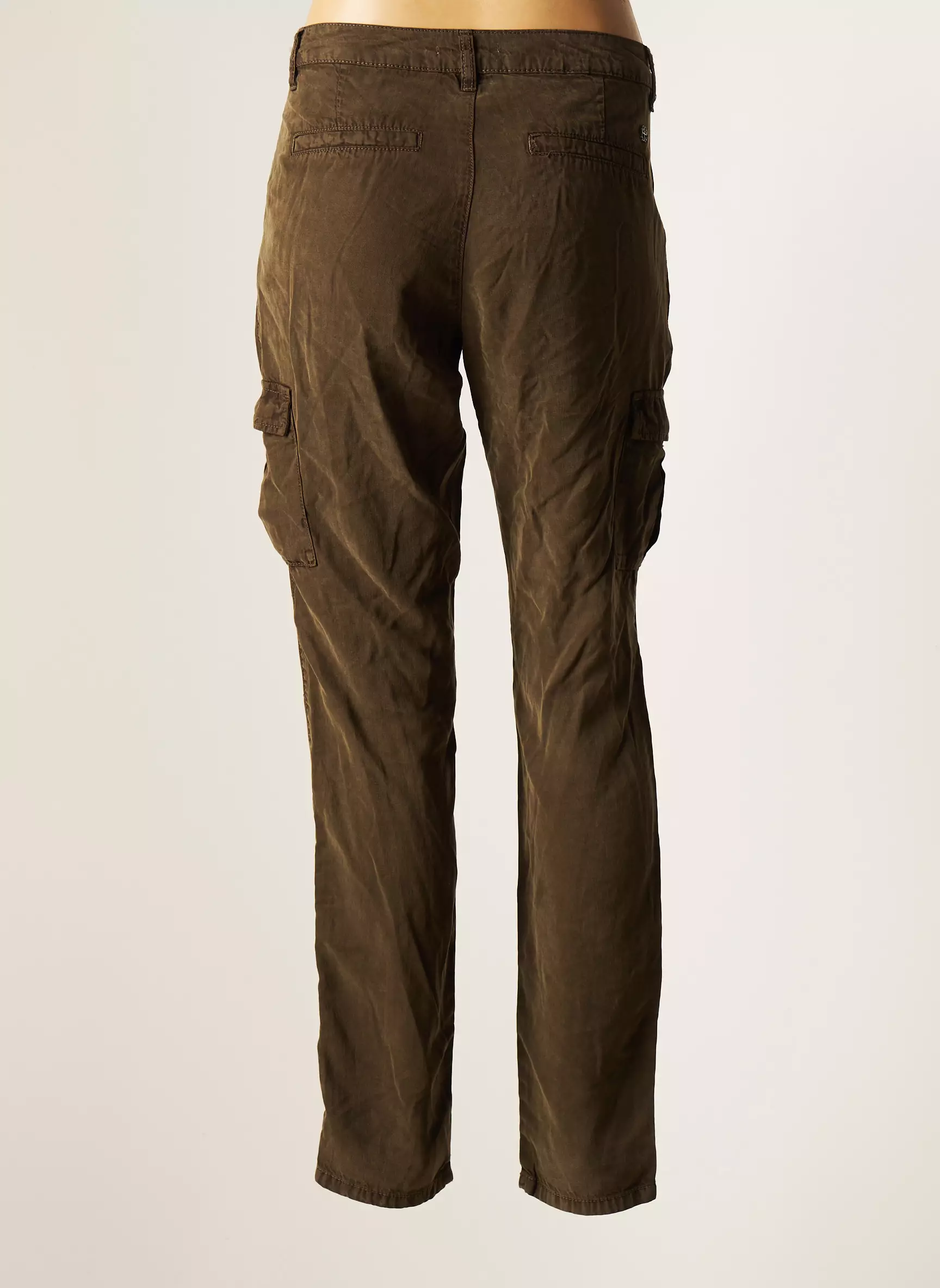 Les P Tites Bombes Pantalons Chino Femme couleur vert
