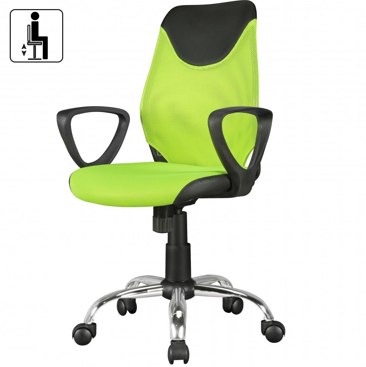 Amstyle Kinder-Drehstuhl KiKa Schwarz-Limette
