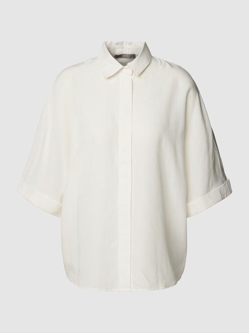 Bluse mit kurzen Raglanärmeln in ecru