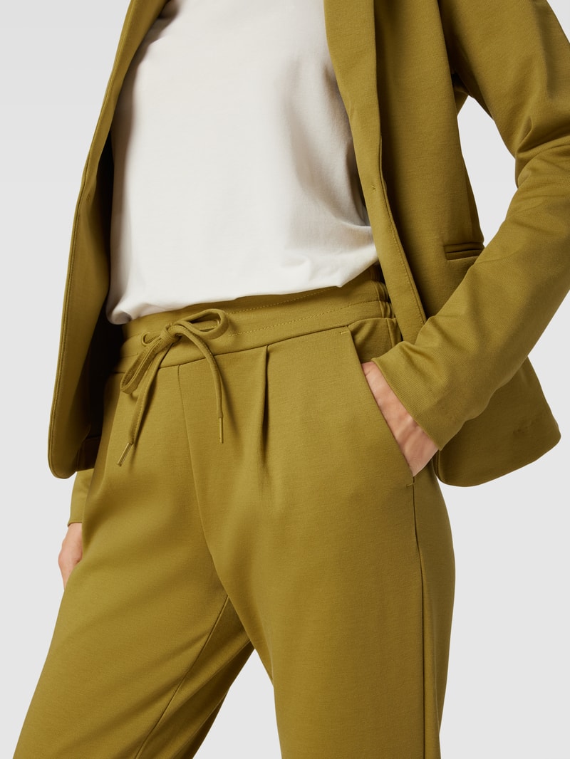 Stoffhose in verkürzter Passform Modell 'KATE' in khaki