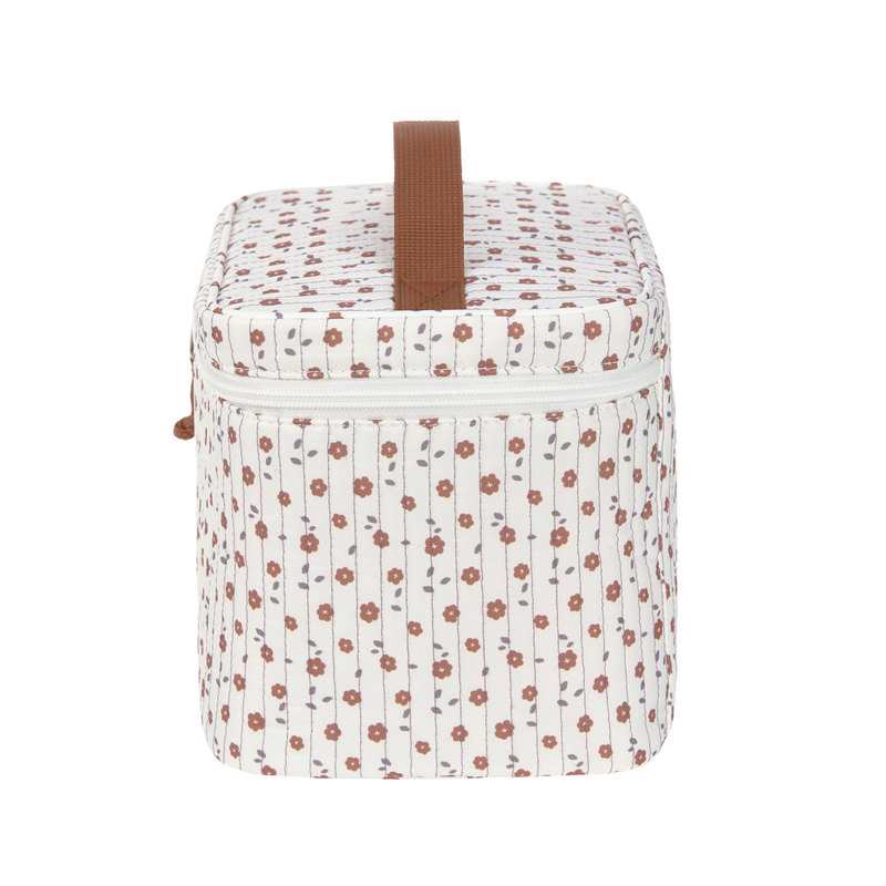 Trousse nurserie vanity nomade fleurs blanc Lässig