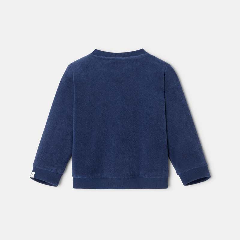 Sweat en coton bleu mixte Absorba