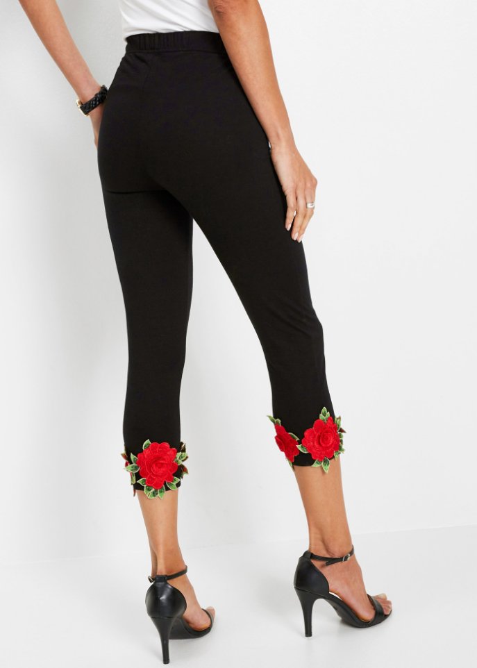 Capri-Leggings mit Blüten