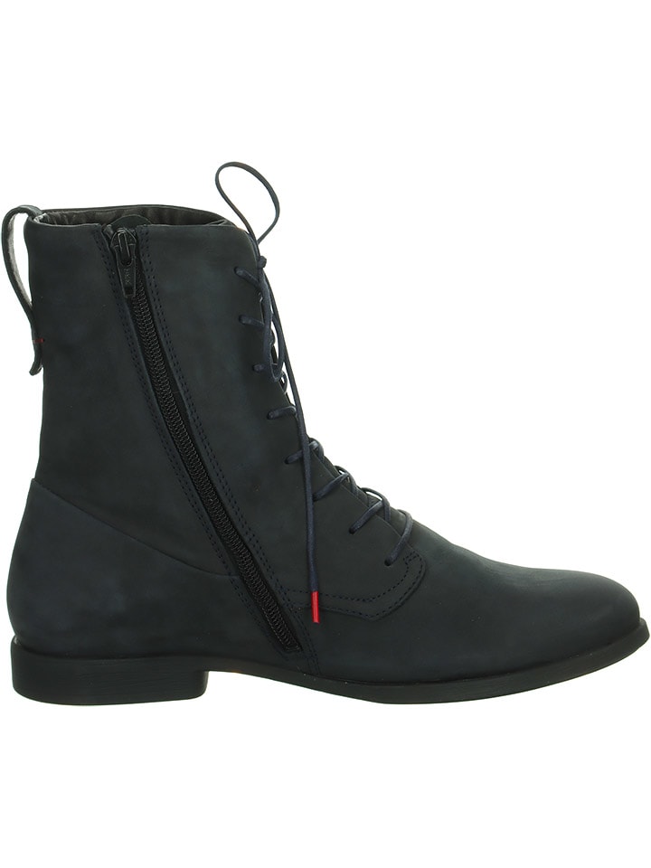 Think! Leder-Boots in Dunkelblau günstig kaufen