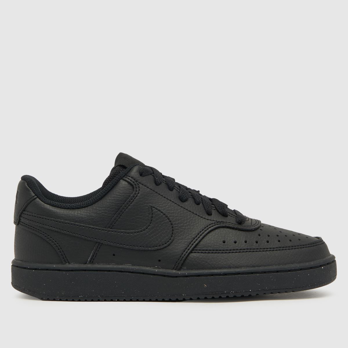 Nike – Court Vision – Svarta sneakers med låg midja