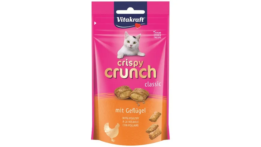 Vitakraft Katzensnack Crispy Crunch, Geflügel 60 g