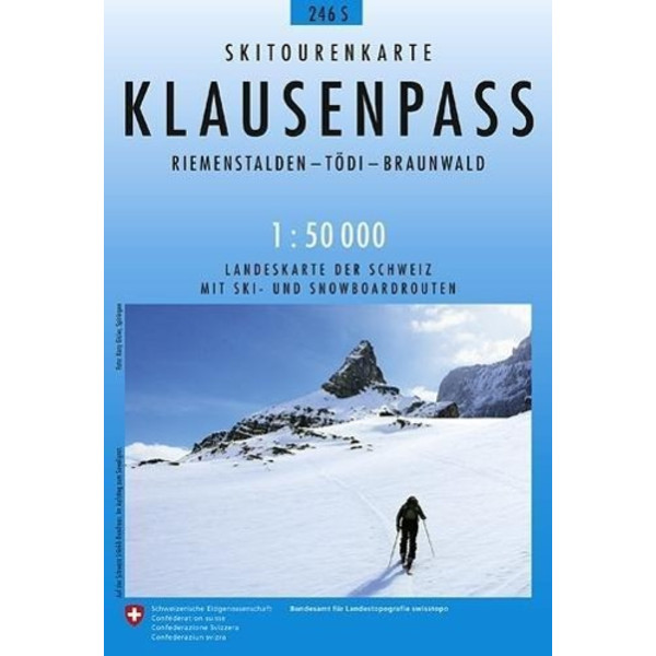 Swisstopo 1 : 50 000 Klausenpass - Wanderkarte