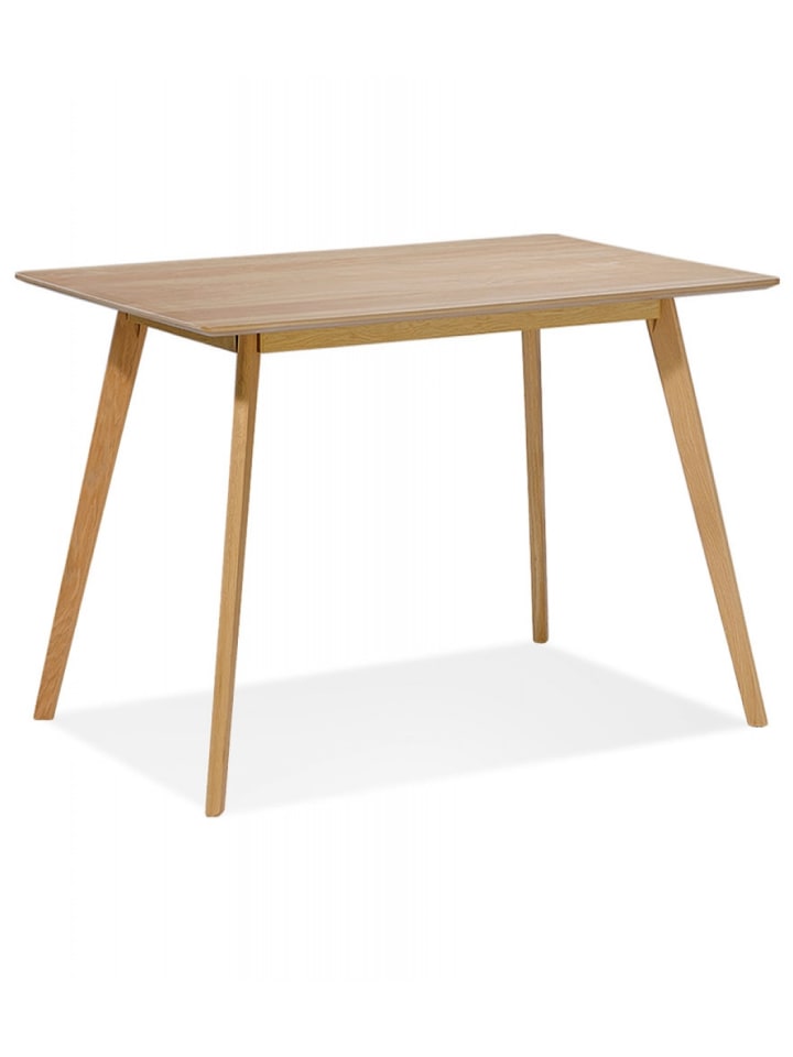 KADIMA DESIGN Esstisch Skandinavisches Design Eichenfurnier MDF in Beige günstig kaufen onesize