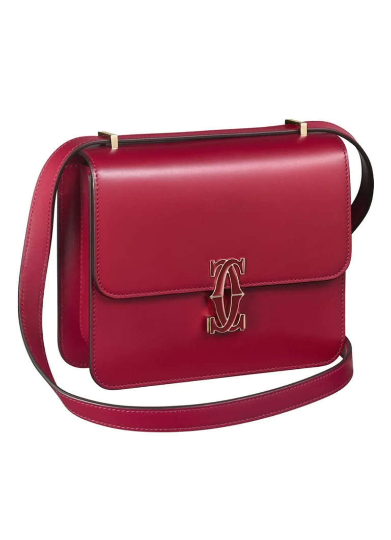 Cartier  Double C Mini schoudertas van kalfsleer CRL1002293